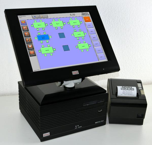KASSENSYSTEM 15 Zoll Schwarz TOUCHSCREEN GASTRONOMIE